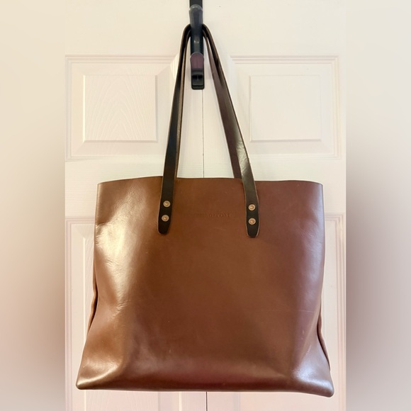 Whipping Post Brown Leather Tote Bag HTF!